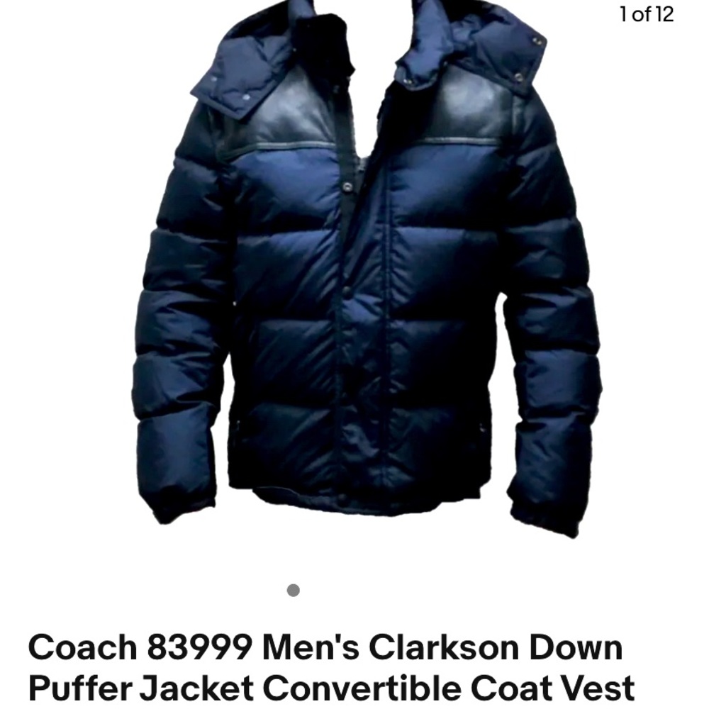 Authentic Coach Down Puffer Jacket